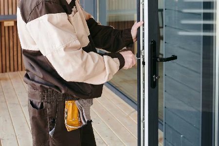 Cleaning And Polishing Glass Door Installation in Bricktown