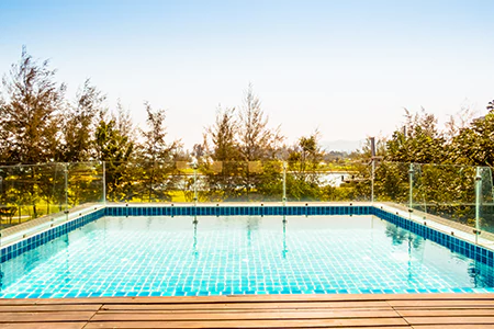Cost of Glass Pool Fence Repair in Andrews and Hurds Subdivision