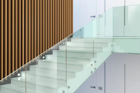 Frameless Glass Railings in Back of the Yards